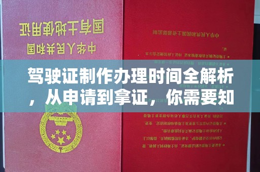 余江驾驶证制作办理时间全解析，从申请到拿证，你需要知道的一切