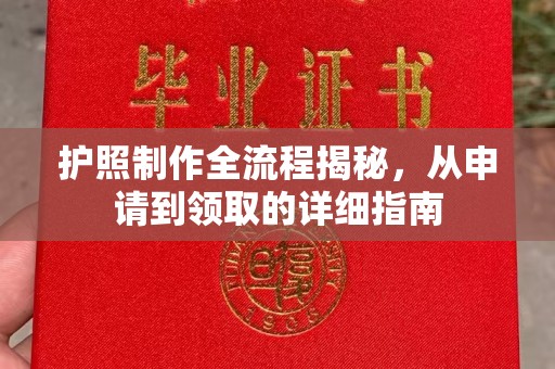 余江护照制作全流程揭秘，从申请到领取的详细指南