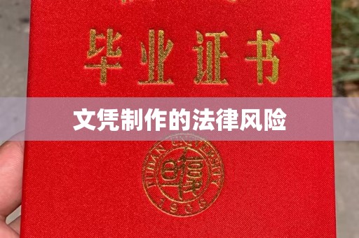 余江文凭制作的法律风险