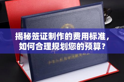 余江揭秘签证制作的费用标准，如何合理规划您的预算？