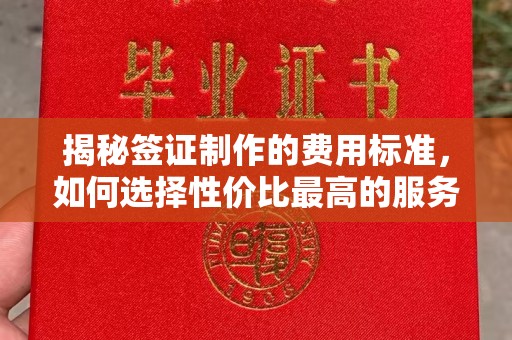 余江揭秘签证制作的费用标准，如何选择性价比最高的服务？
