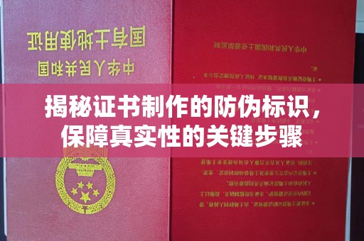 余江揭秘证书制作的防伪标识，保障真实性的关键步骤
