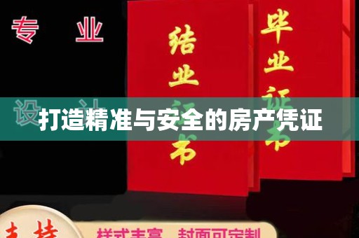 余江打造精准与安全的房产凭证